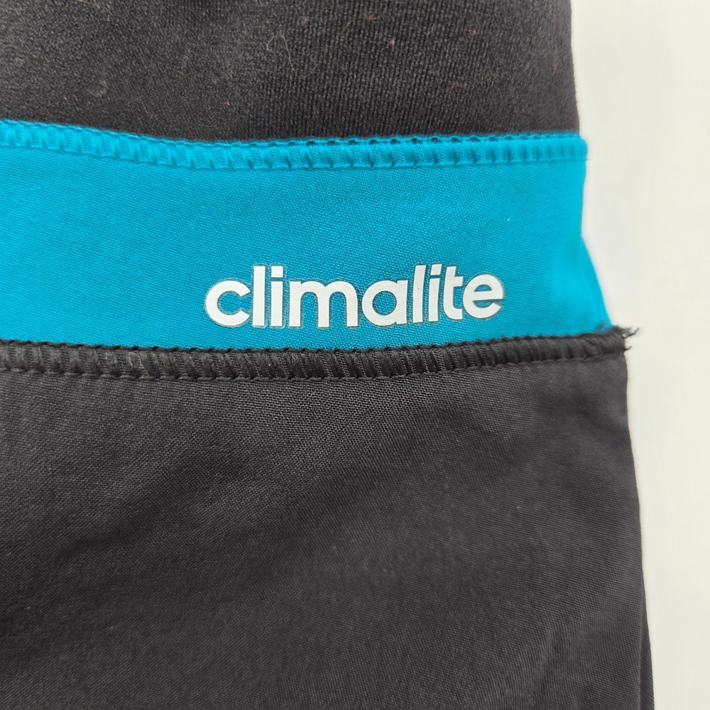 Adidas Climalite Womens Black Teal Athletic Lined Skort Tennis Golf Size Large - Picture 3 of 6